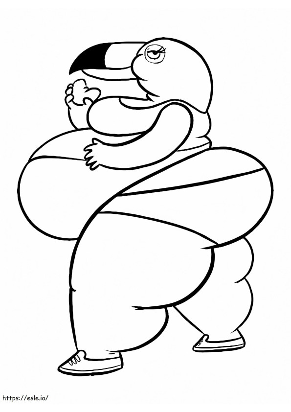 Fat Tuca Printable coloring page
