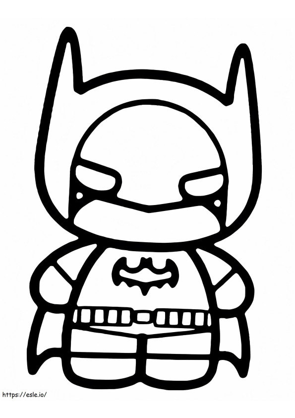 Cute Batman coloring page
