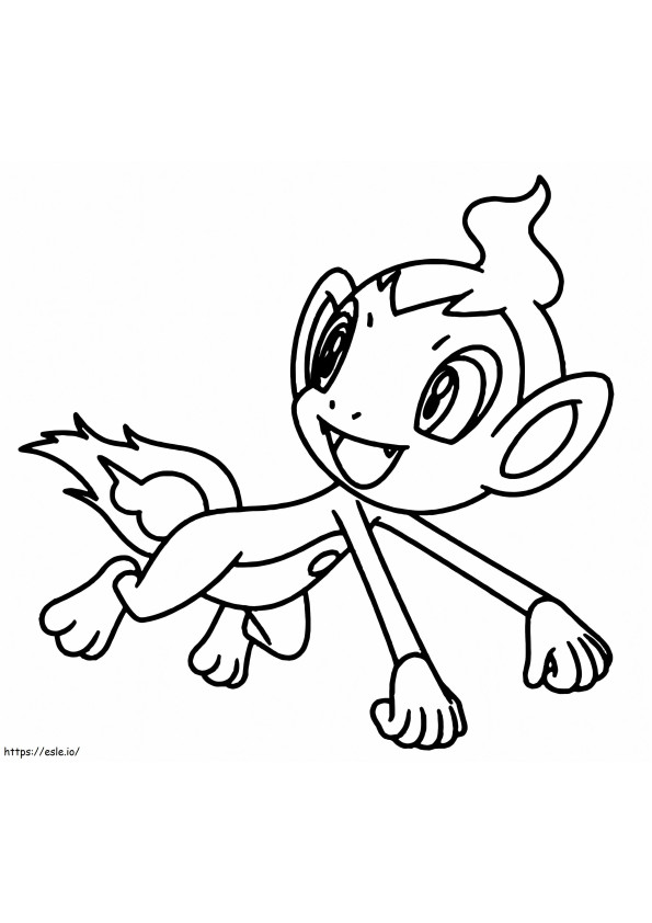 Free Printable Chimchar coloring page