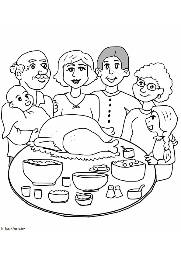 1588061709 Family Dinner coloring page