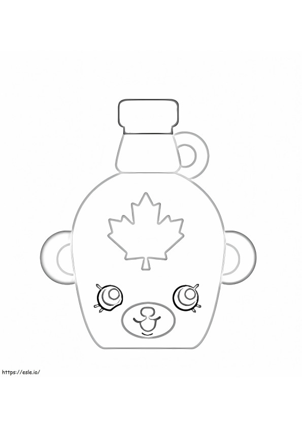 Mabel Syrup Shopkin coloring page