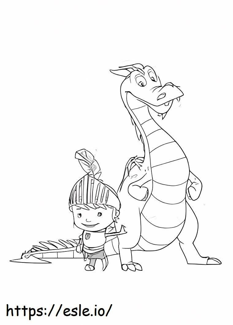 Mike, der Ritter und der Drache ausmalbilder