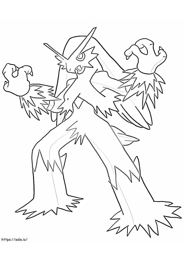 Strong Blaziken coloring page