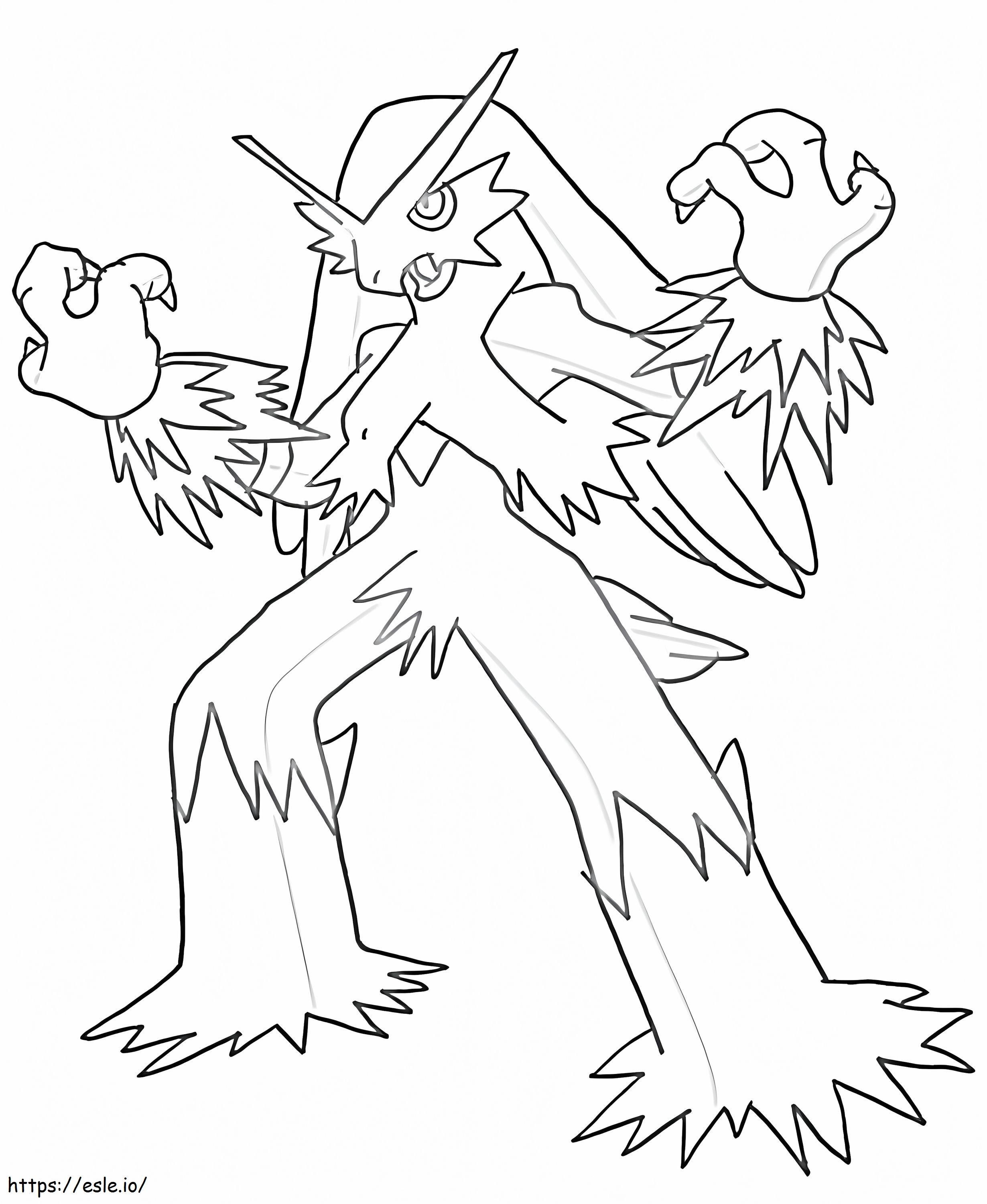 Strong Blaziken coloring page