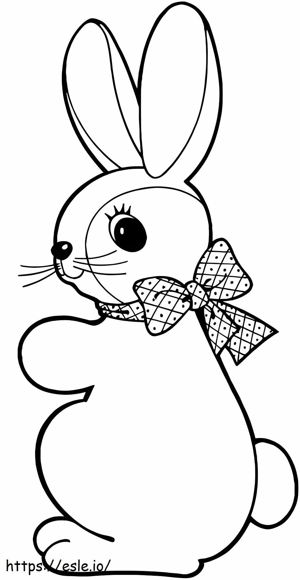 1532801365 Lovely Rabbit A4 coloring page