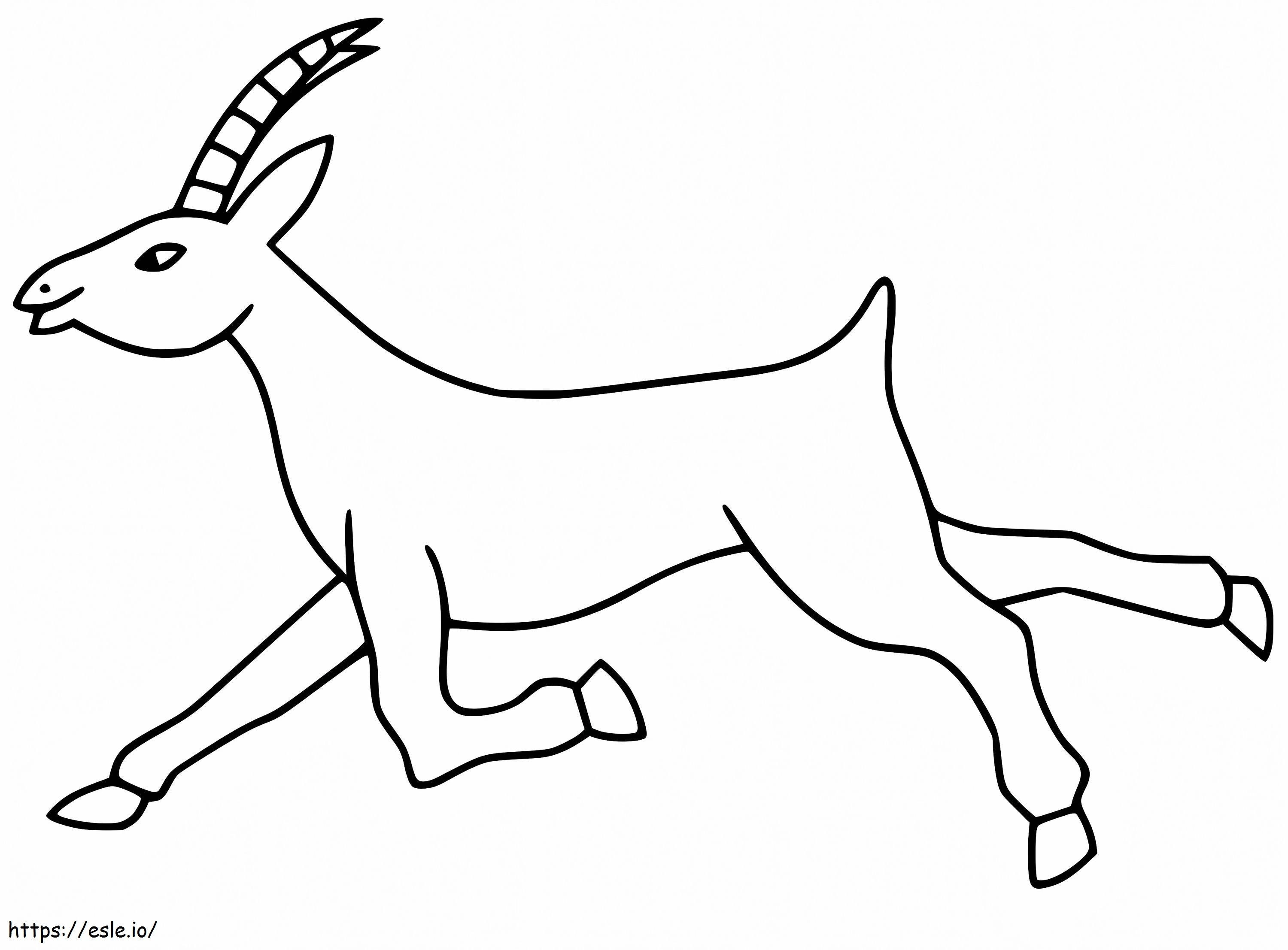 Antilop futás kifestő
