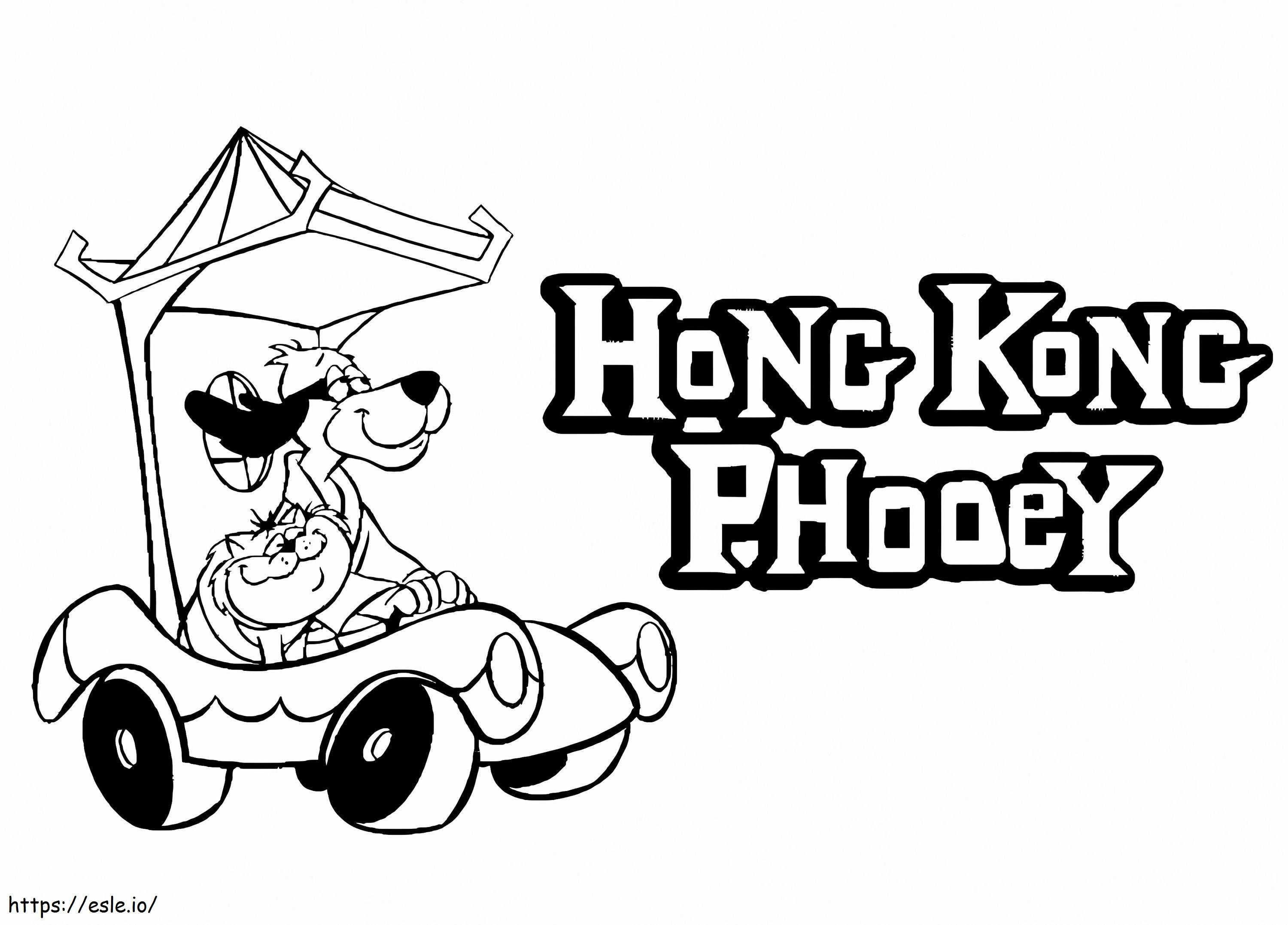 Spot With Hong Kong Phooey coloring page