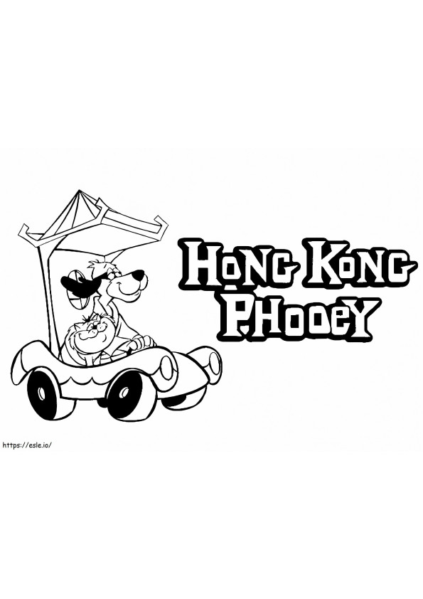 Spot met Hong Kong Phooey kleurplaat kleurplaat