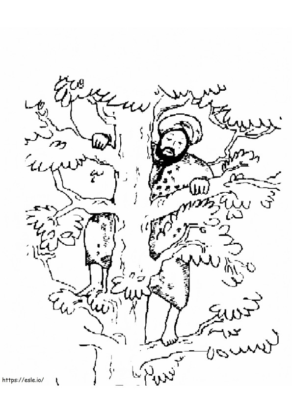 Zacchaeus 6 coloring page