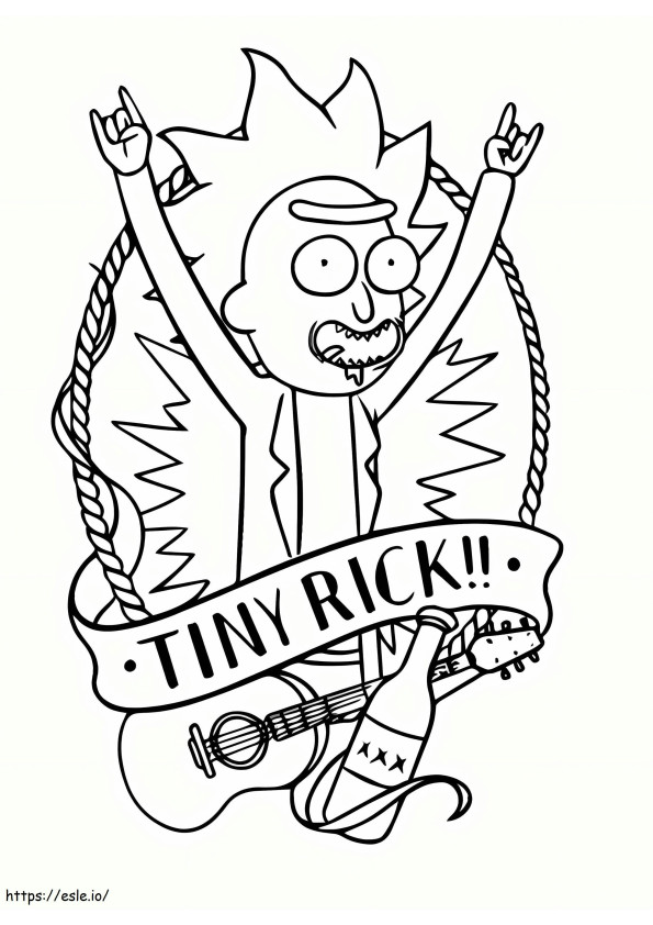 Rick Sanchez Happy coloring page