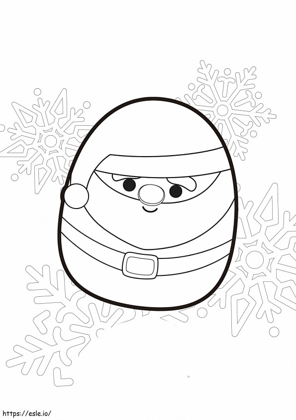 Nick Squishmallows coloring page