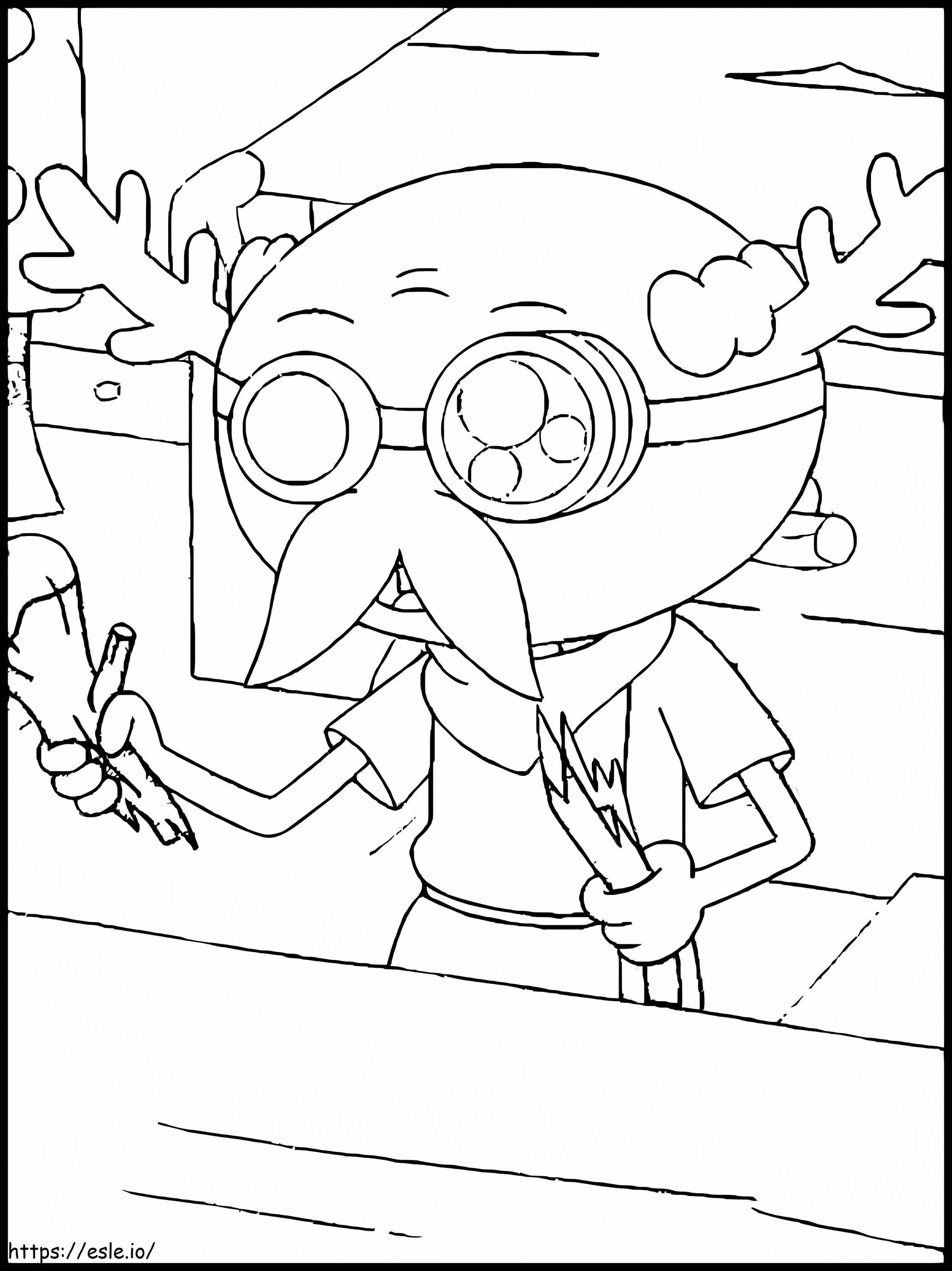 Leopold From Disney Amphibia Coloring Page