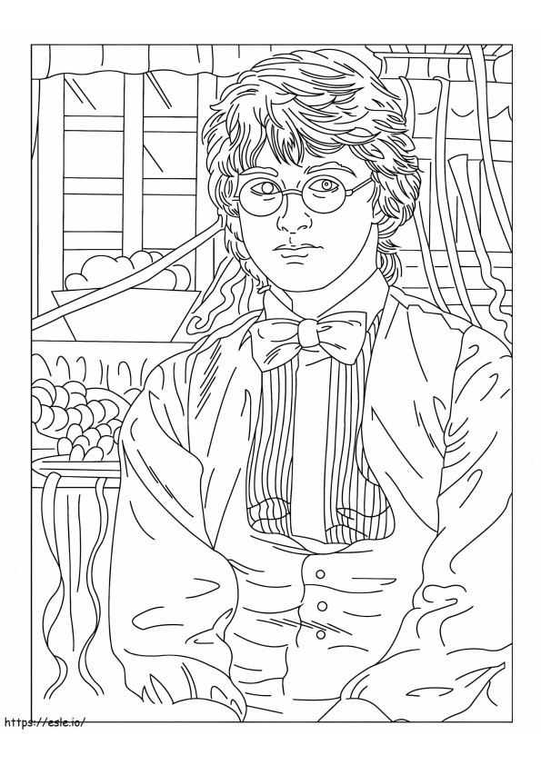 Amazing Harry Potter coloring page