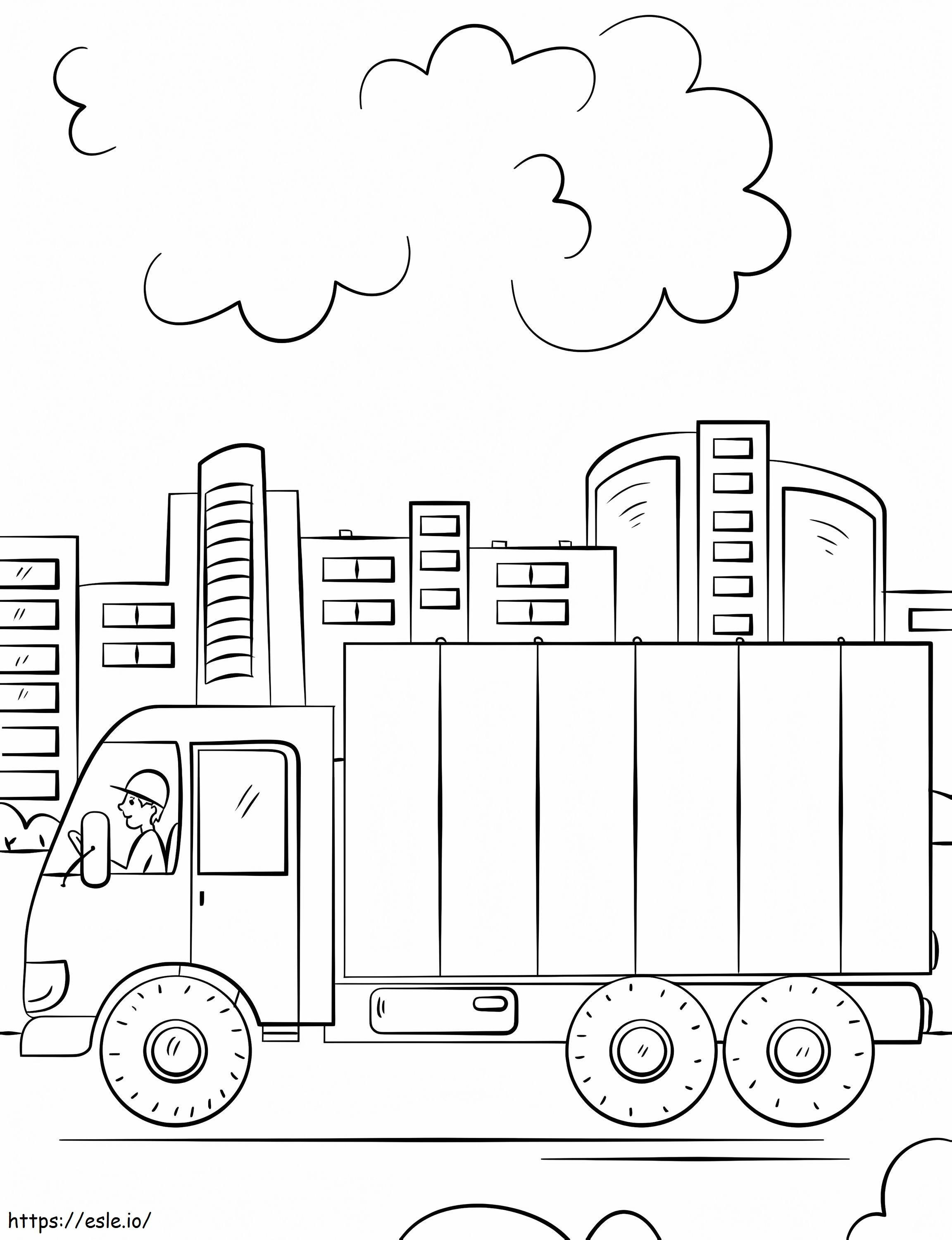 Delivery Truck coloring page