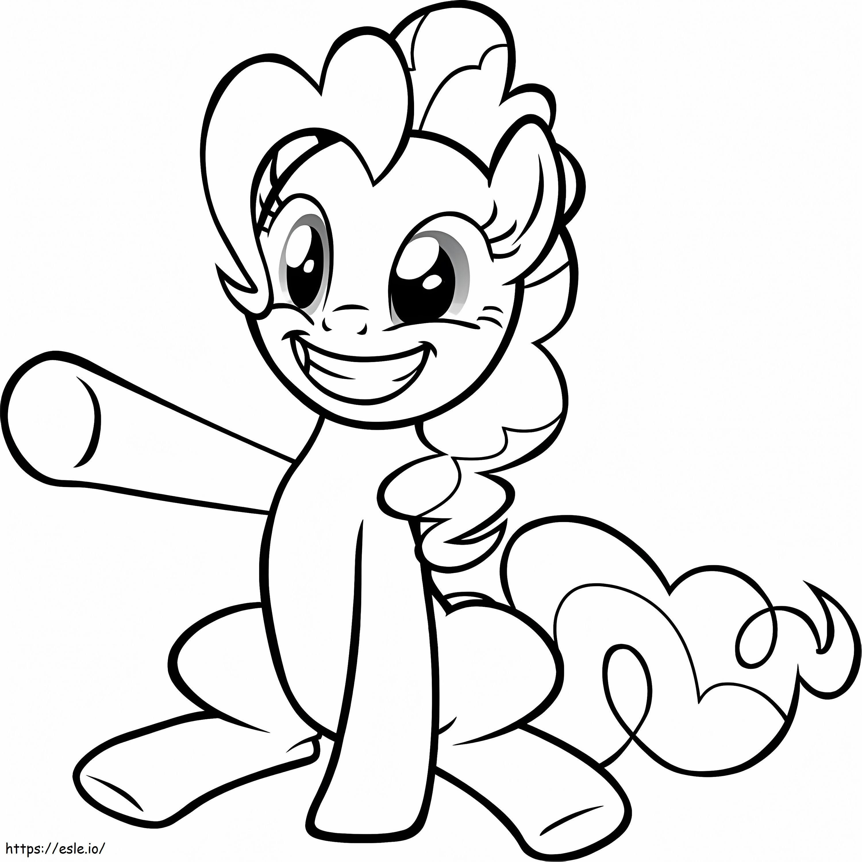 Funny Pinkie Pie coloring page