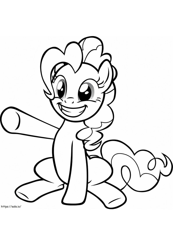 Funny Pinkie Pie coloring page
