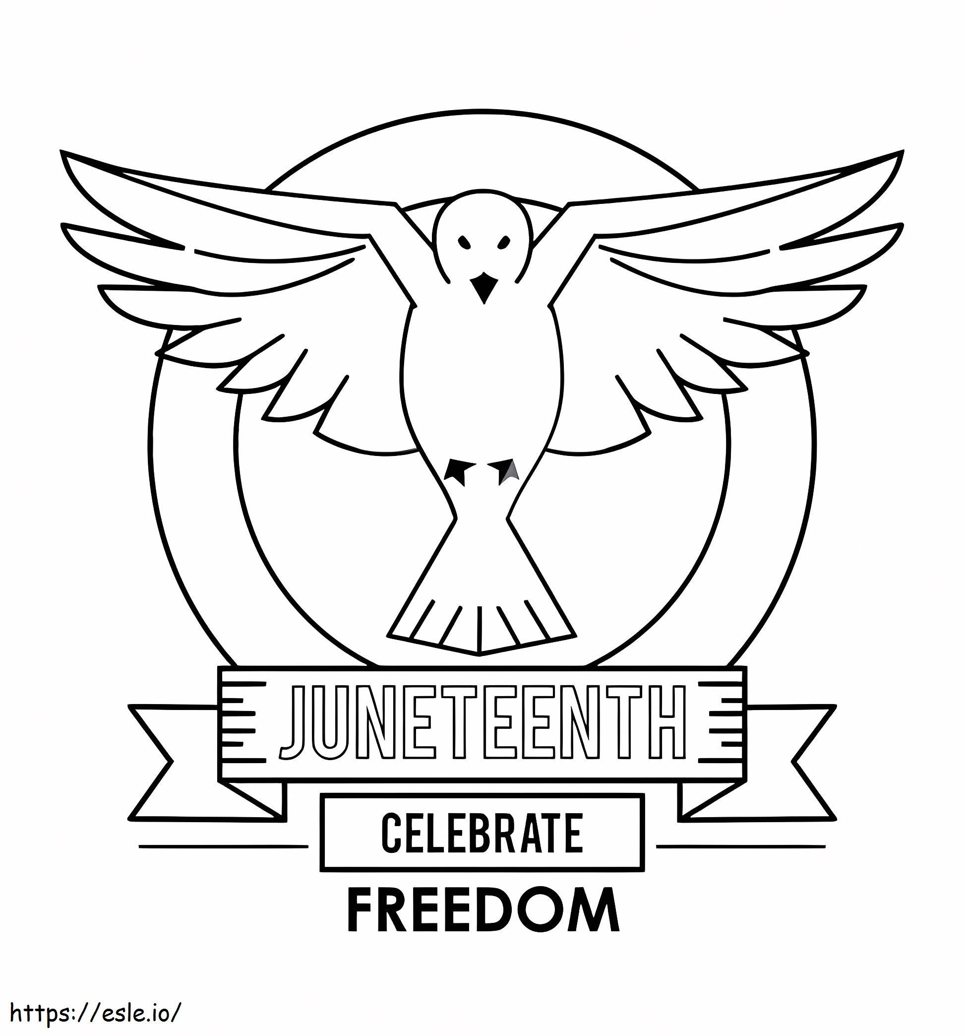 Juneteenth 3 coloring page
