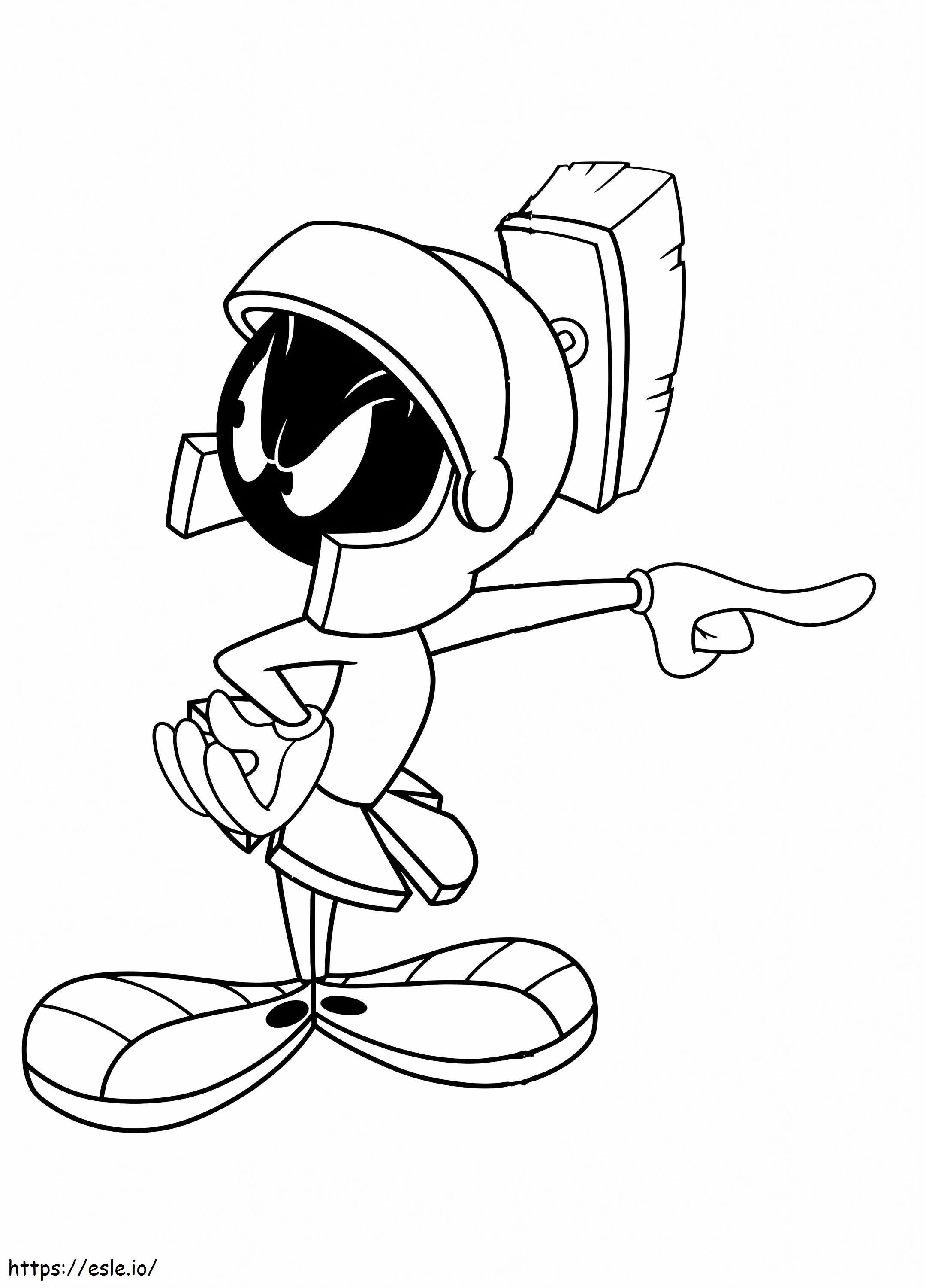 Marvin The Martian From Looney Tunes coloring page