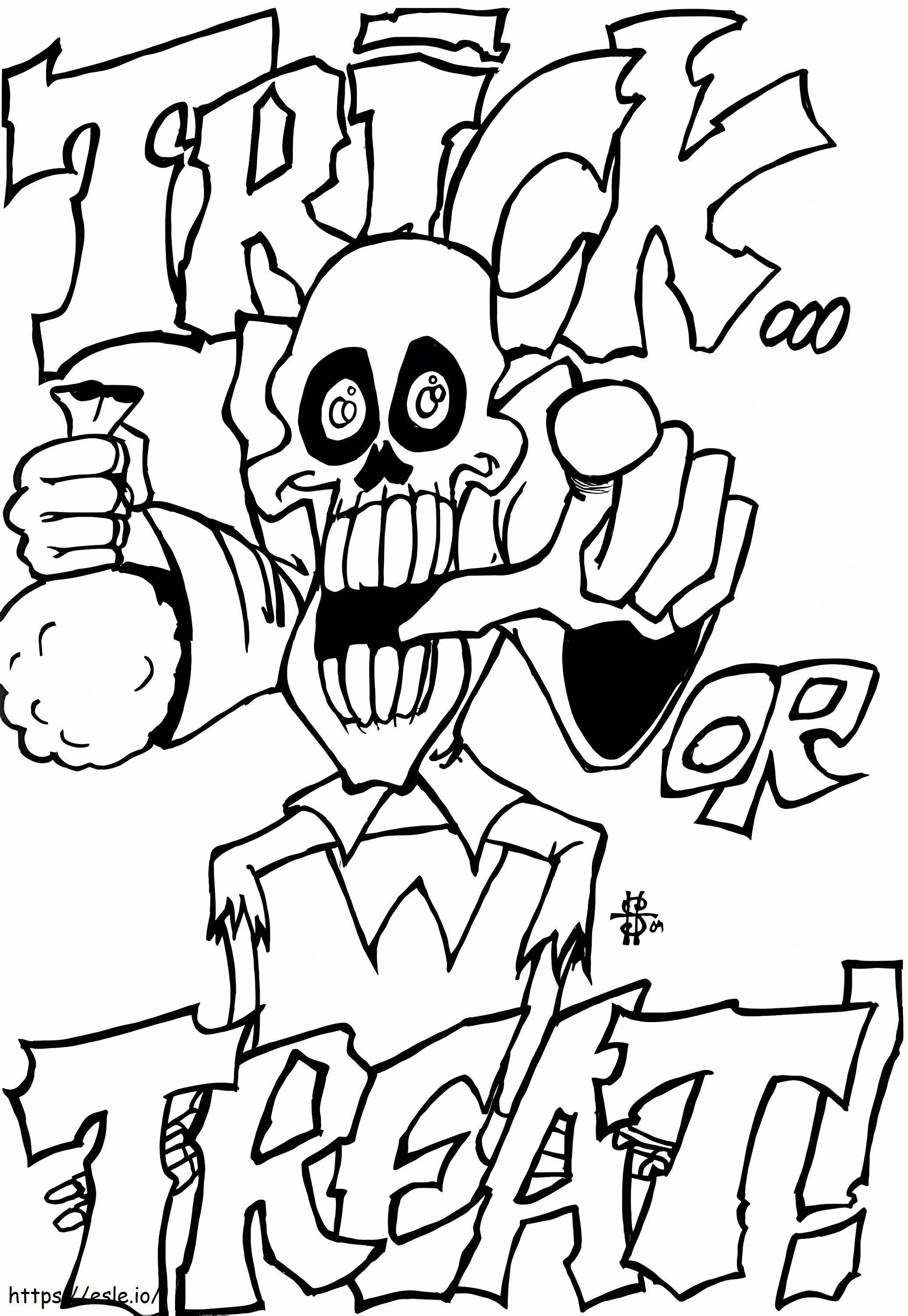 Trick Or Treat 4 coloring page