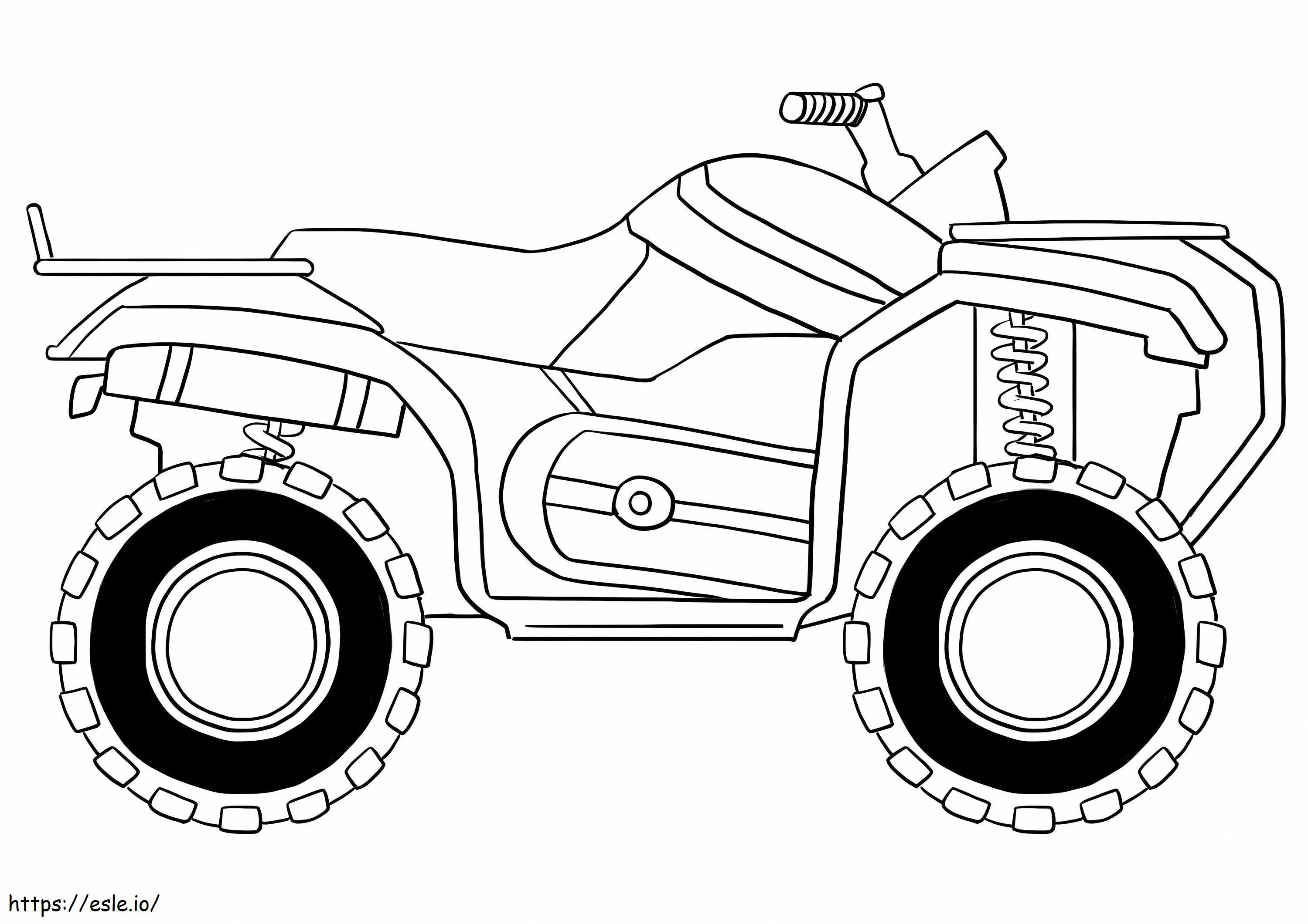 Quad ATV de colorat