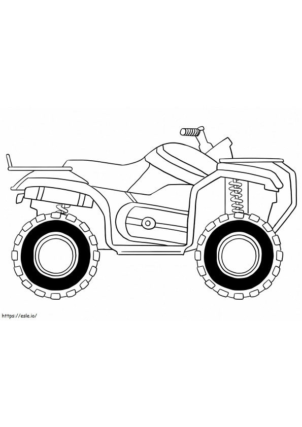 Quadriciclo ATV para colorir