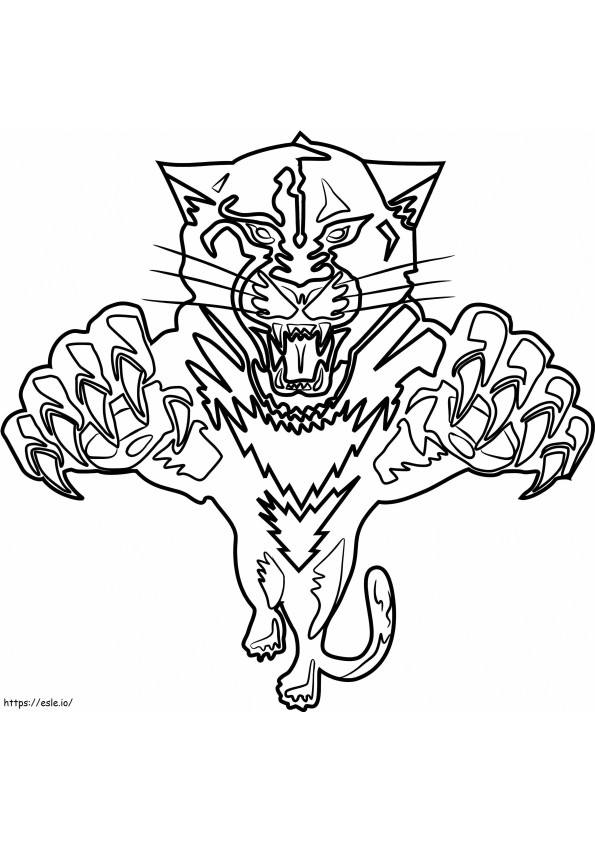 Florida Panthers-logo kleurplaat