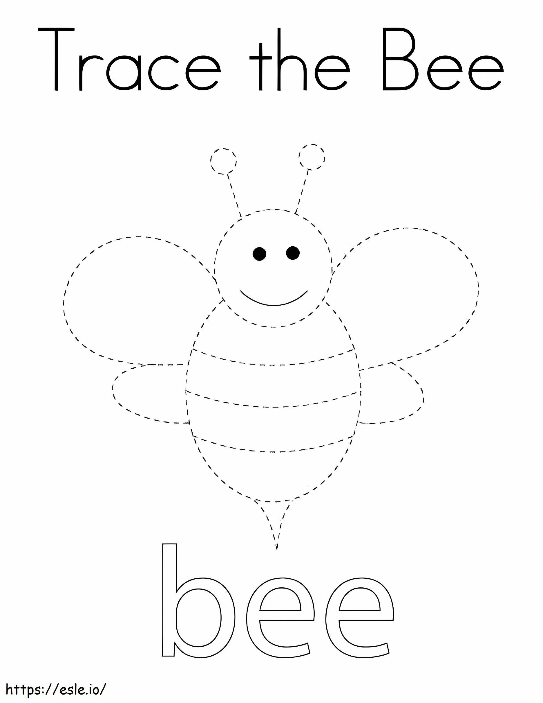 Verfolge die Biene ausmalbilder