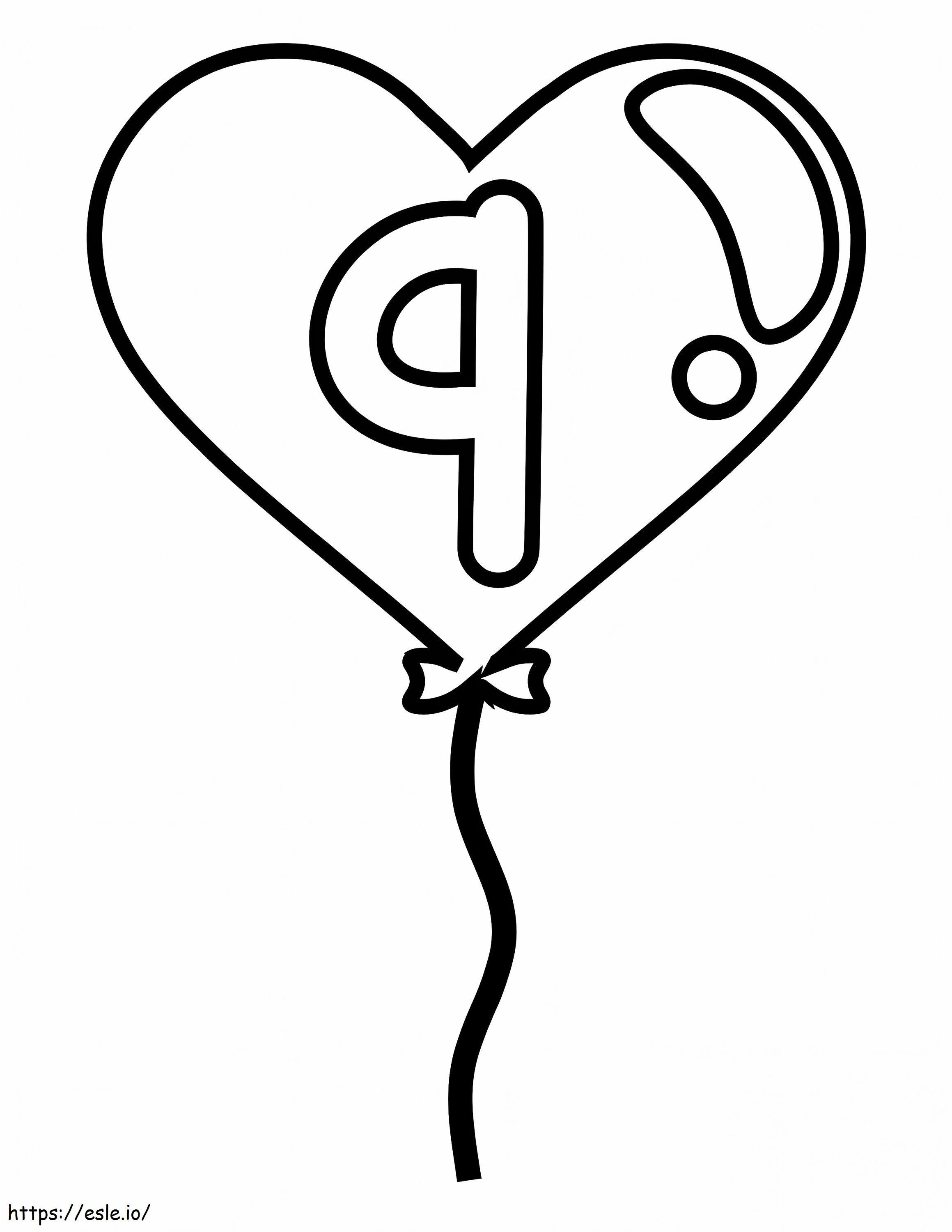 Number 9 In Balloon coloring page