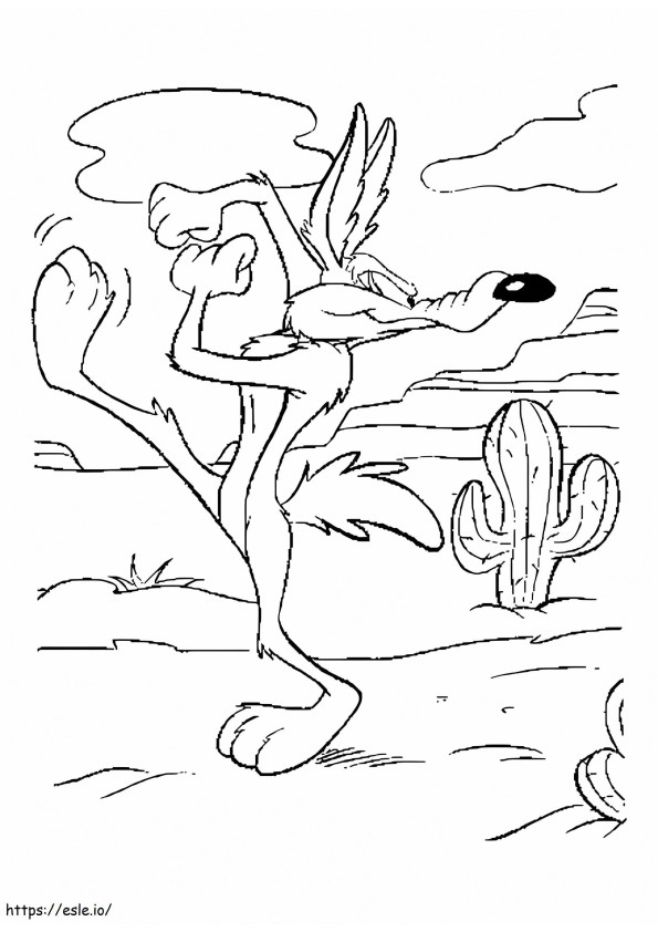 Free Wile E Coyote coloring page
