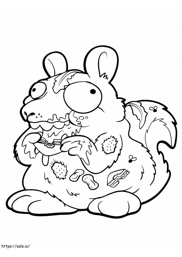 Mad Squirrel Trash Pack coloring page