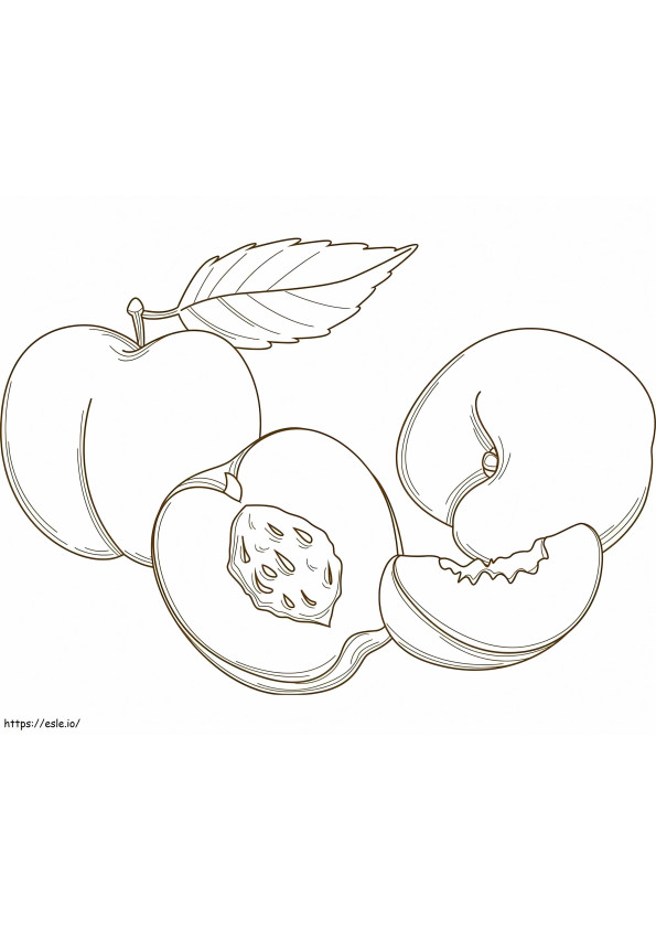 Peaches 1 coloring page
