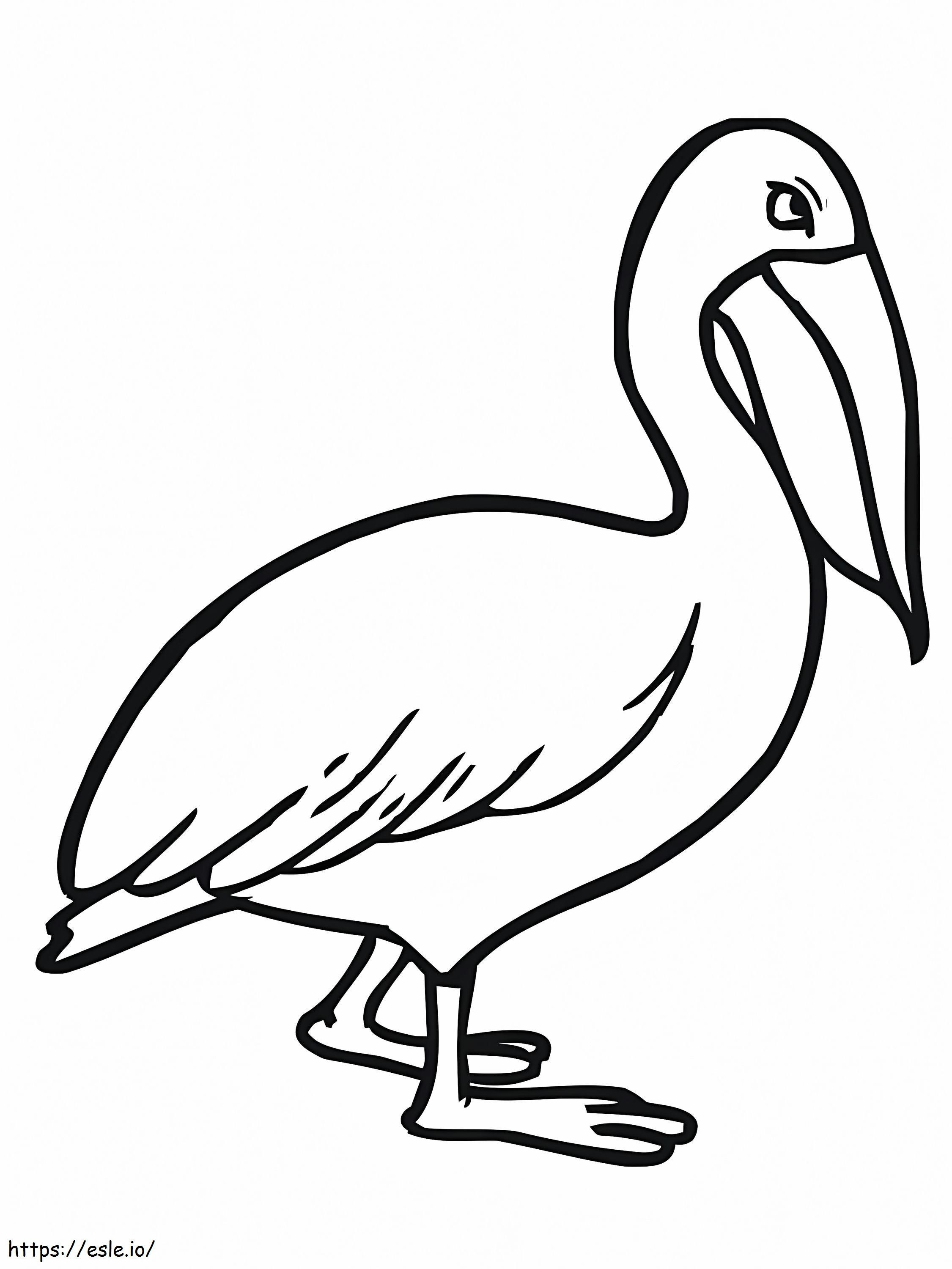 Pelikan einfach ausmalbilder