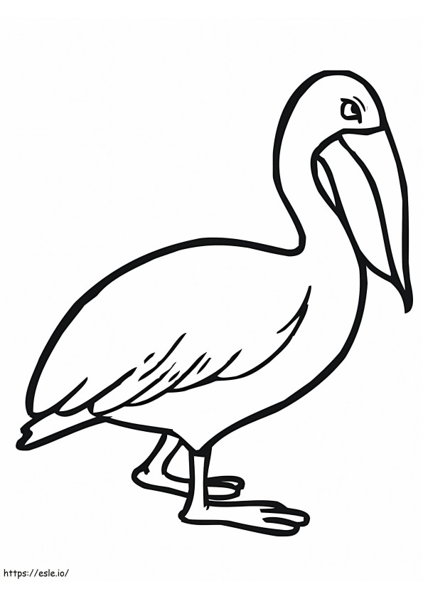 Pelican Facile de colorat