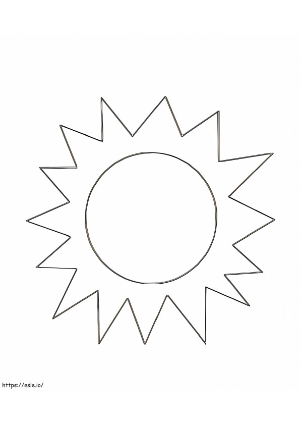 Awesome Sun coloring page
