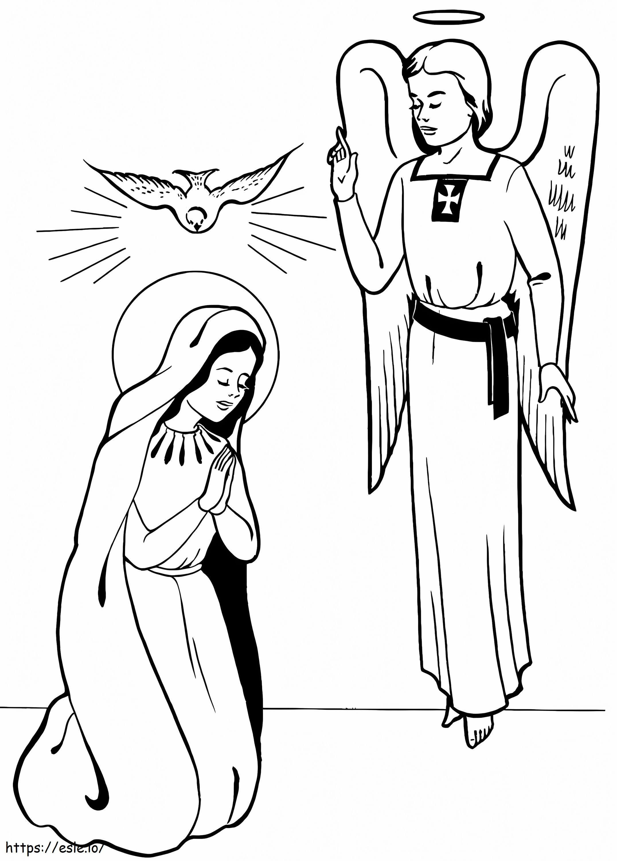 Kostenlose druckbare Mutter Maria ausmalbilder