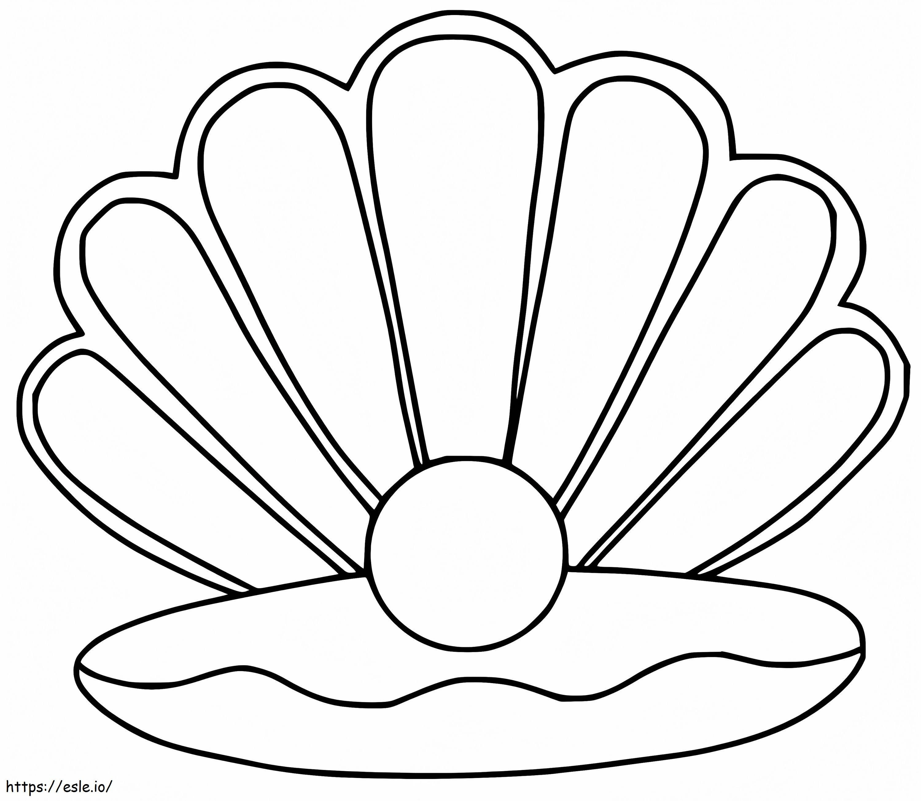 Free Printable Scallop coloring page