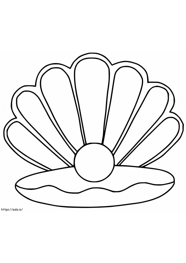 Free Printable Scallop coloring page