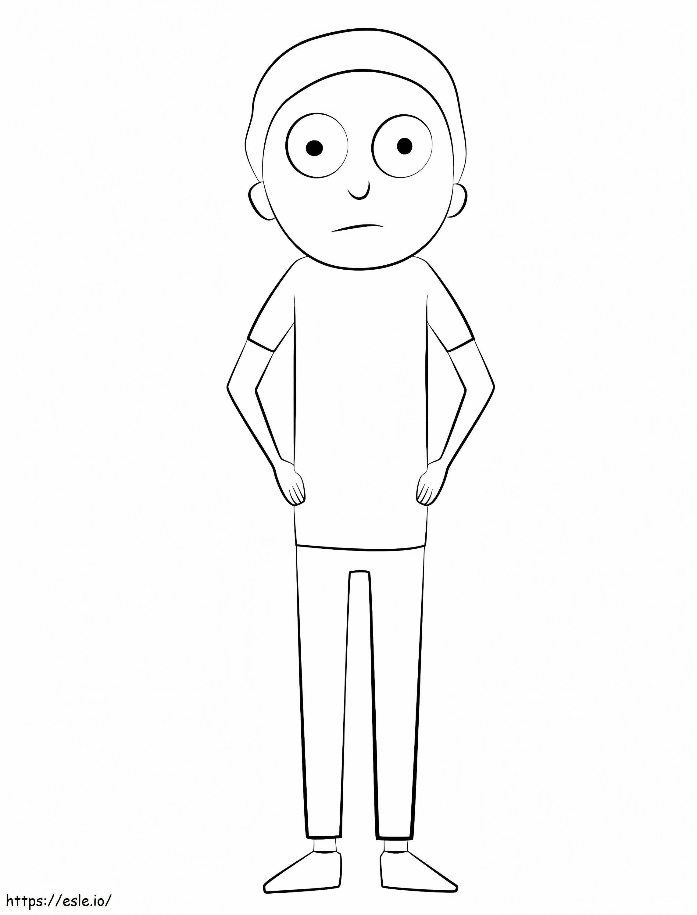 Morty Smith coloring page