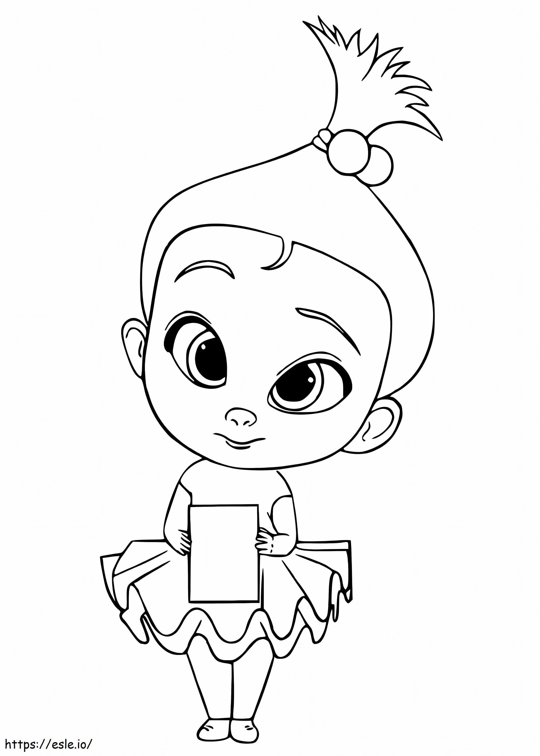 Cartoon Girl coloring page