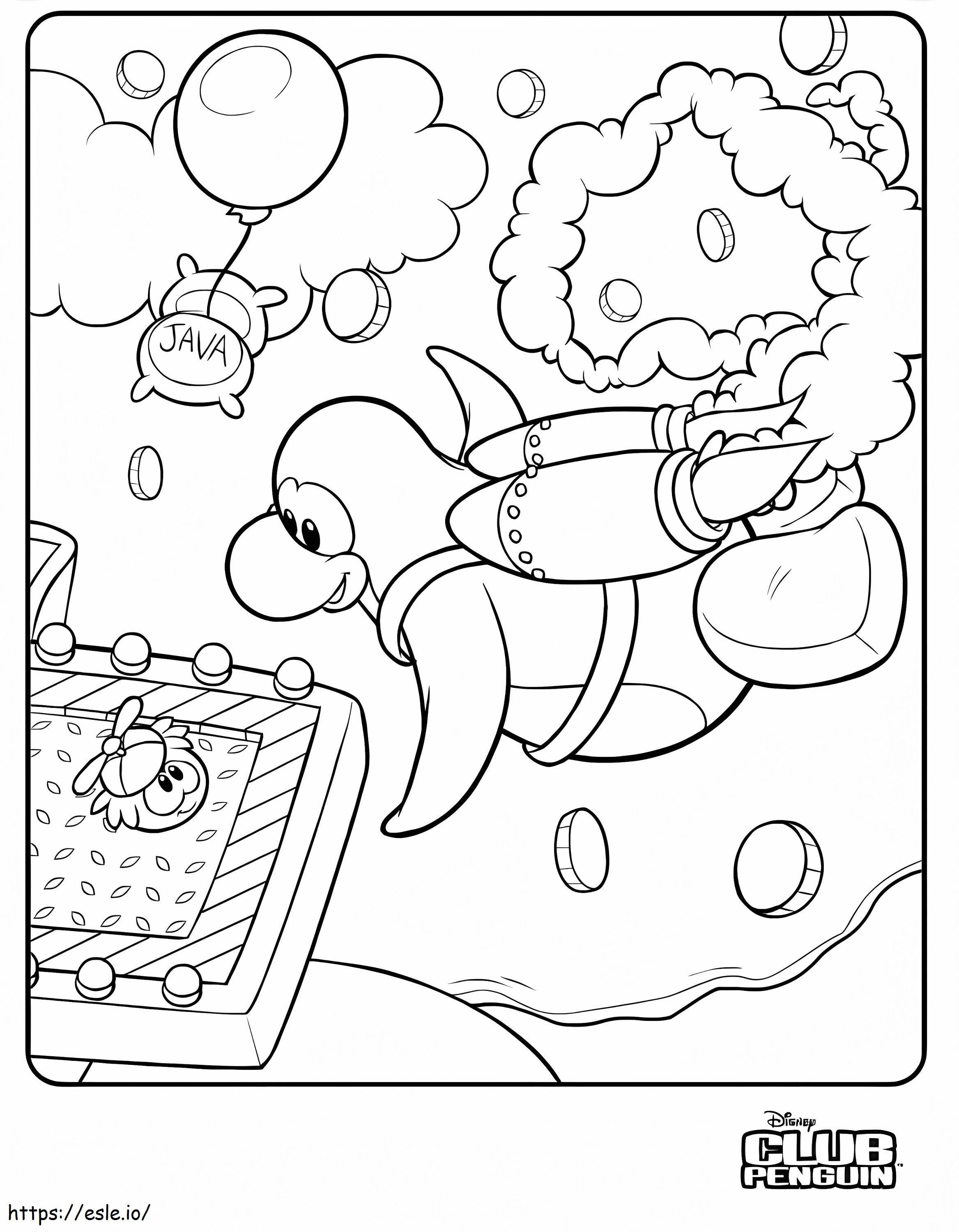 Club Penguin JetPack coloring page