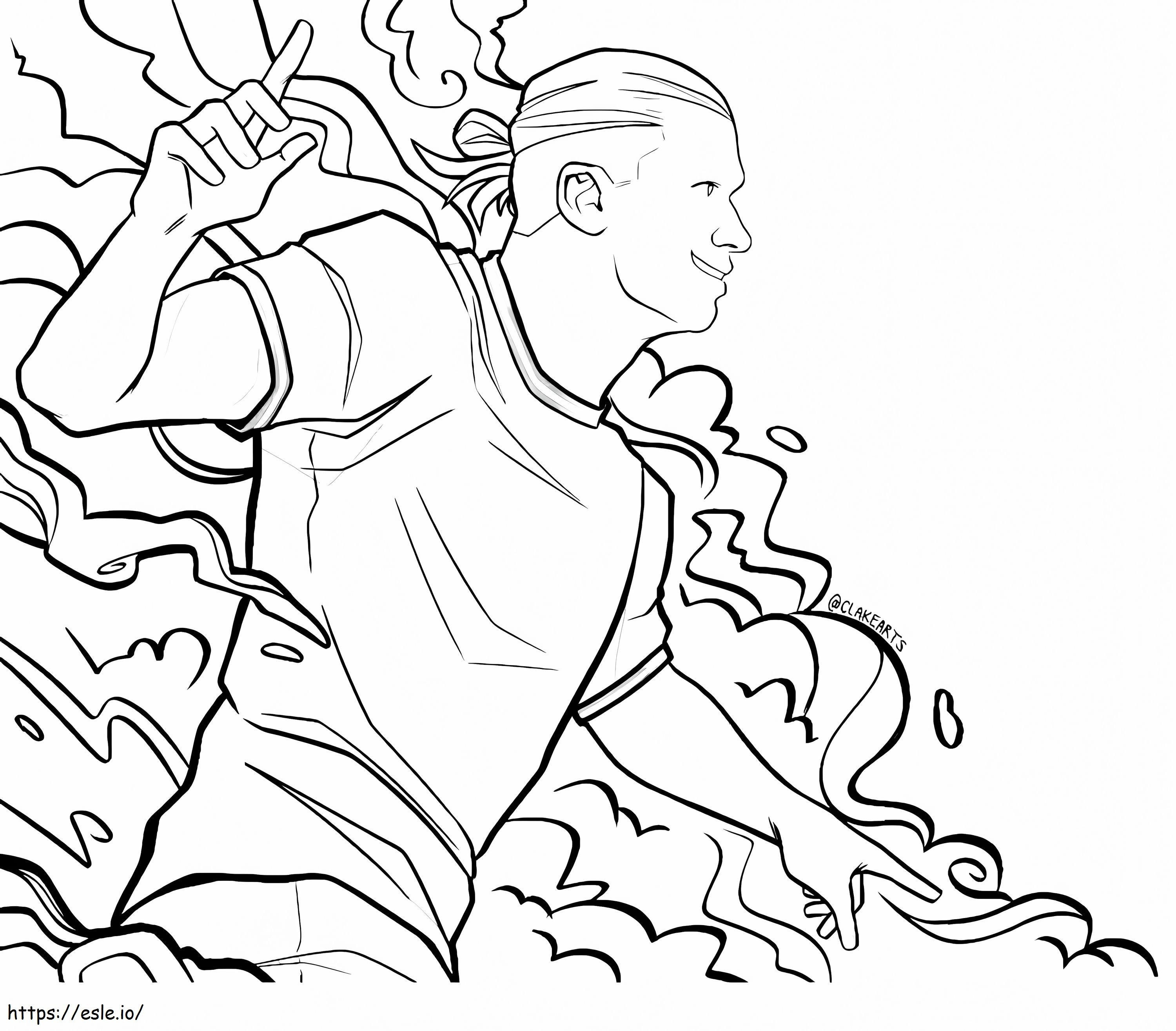 Erling Haaland 1 coloring page