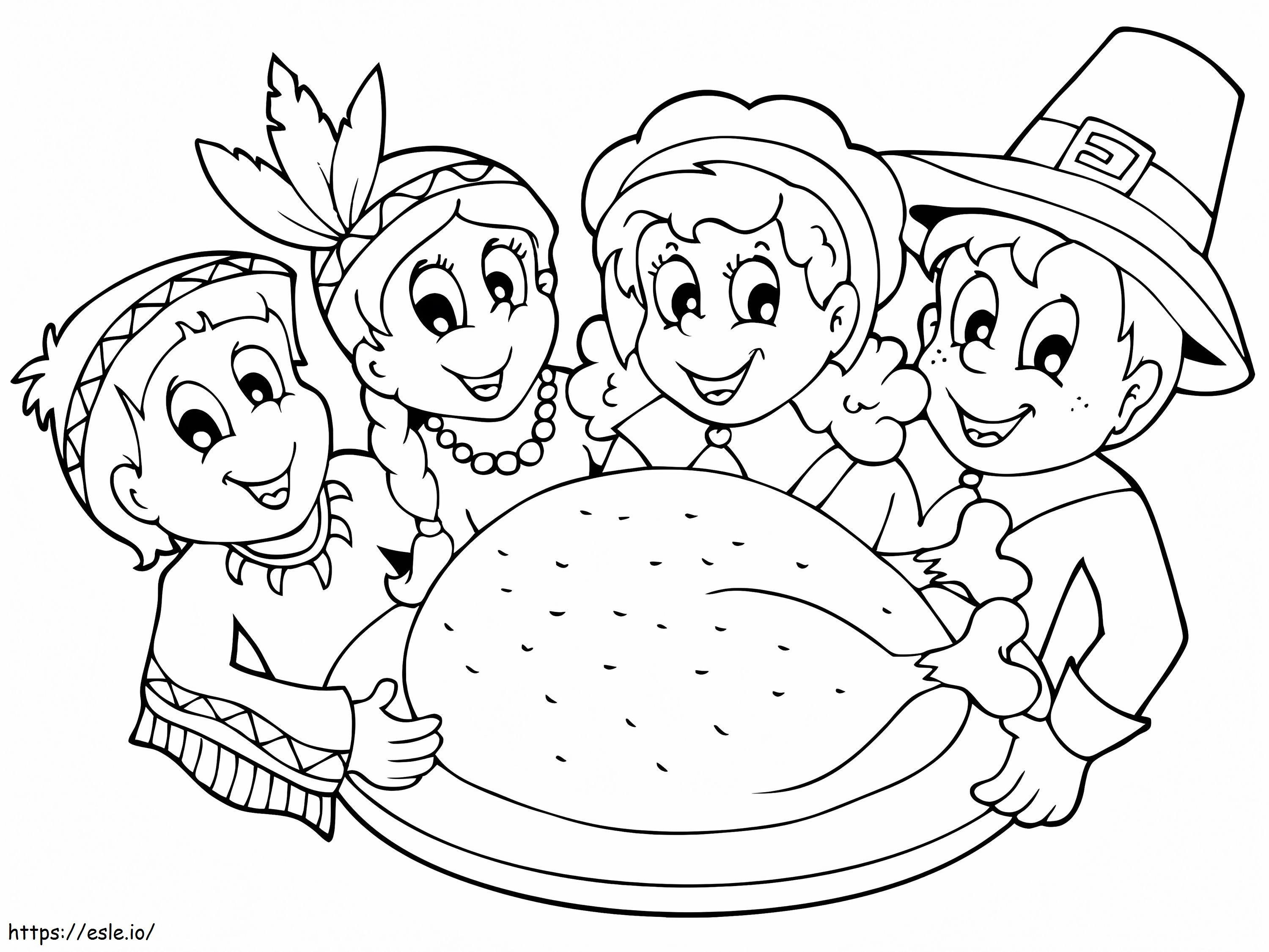 Coloriage 1588579481 Premier Thanksgiving à imprimer dessin
