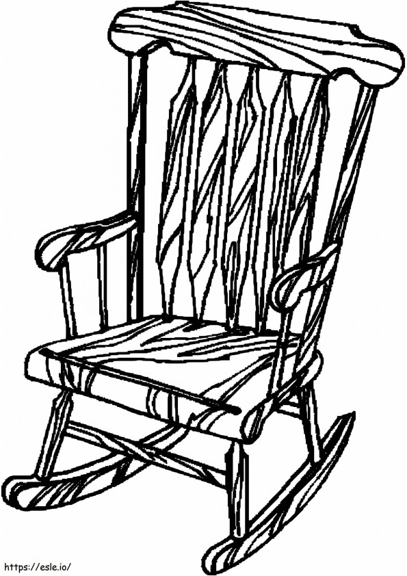 Printable Rocking Chair coloring page