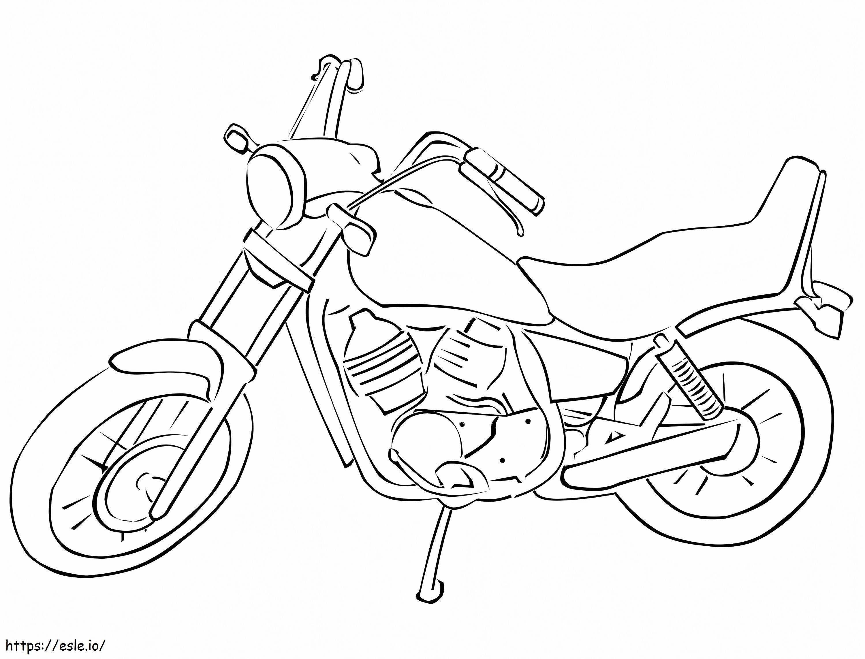 Motocicleta para colorear