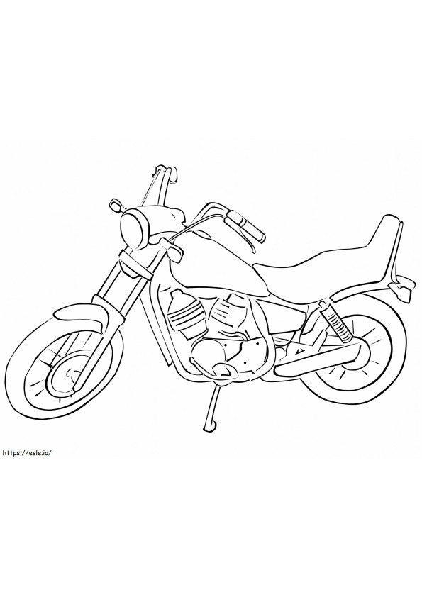 Motocicleta para colorir