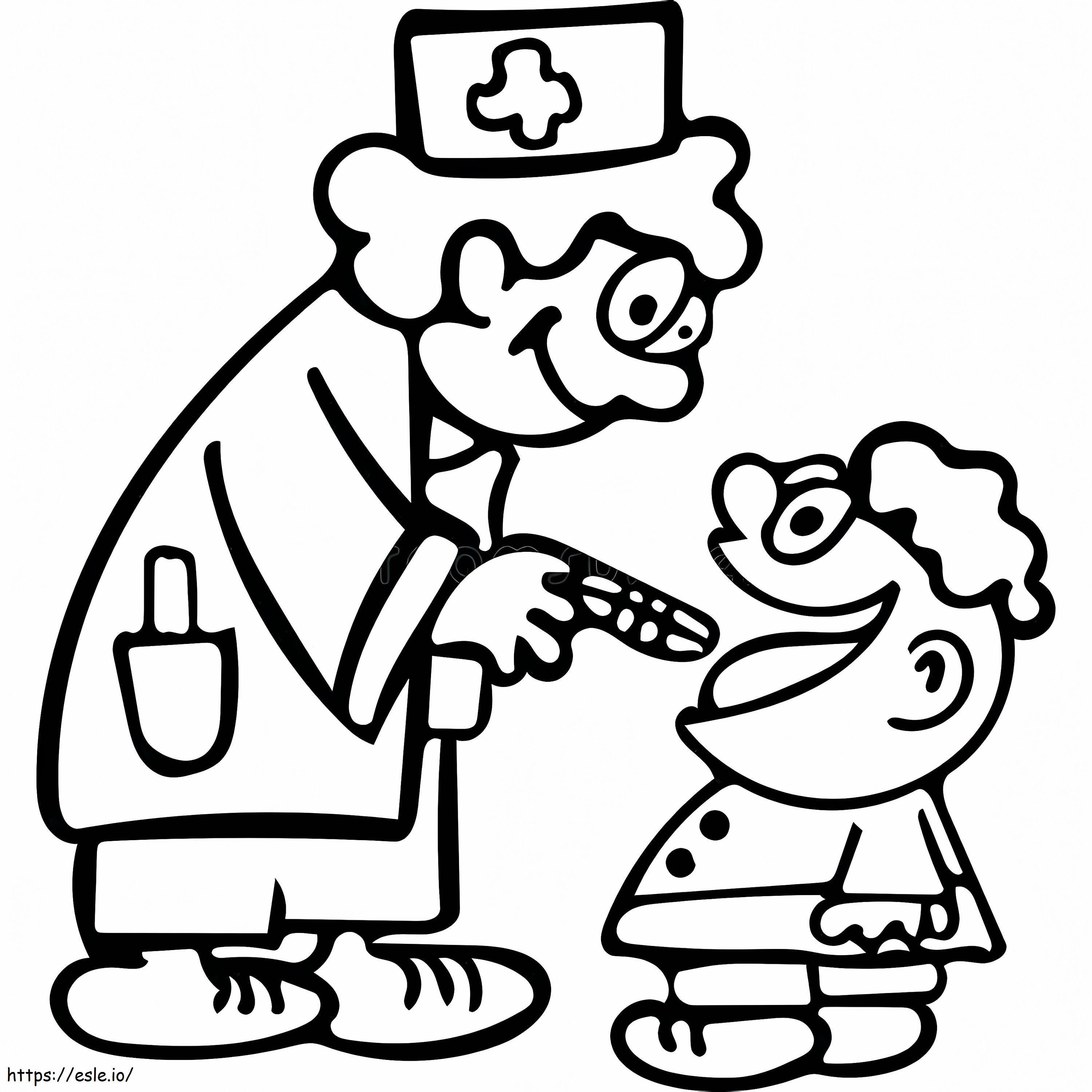 Baby Dentist coloring page