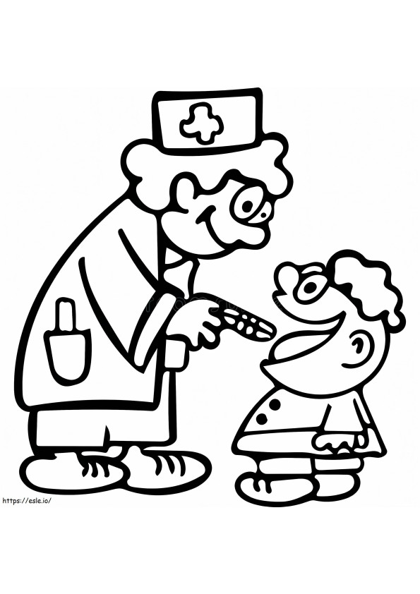 Baby Dentist coloring page