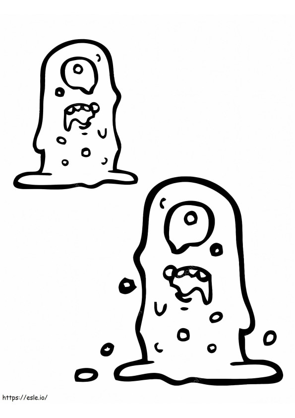 Slime Monsters coloring page