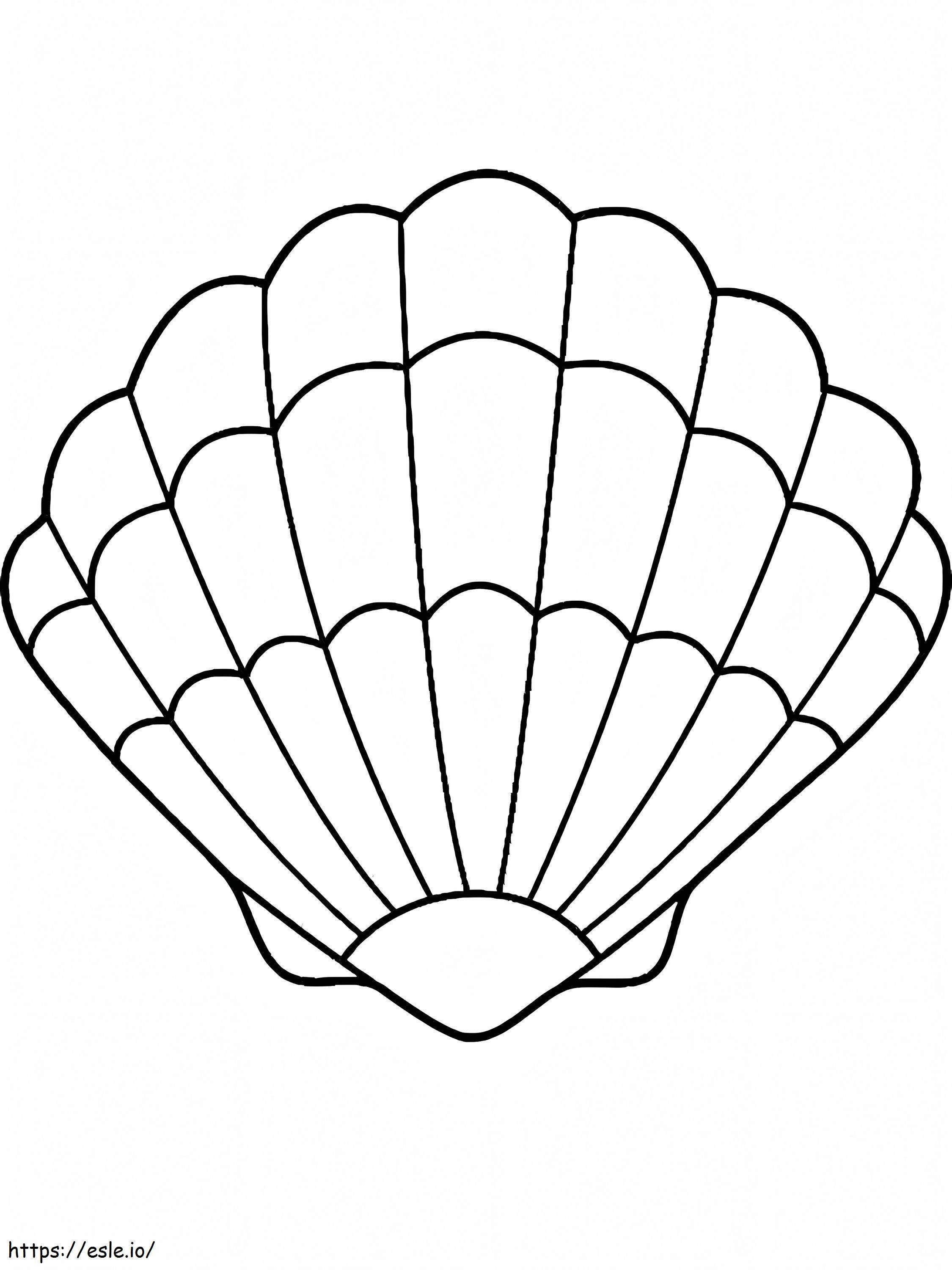 Normal Seashell 1 coloring page