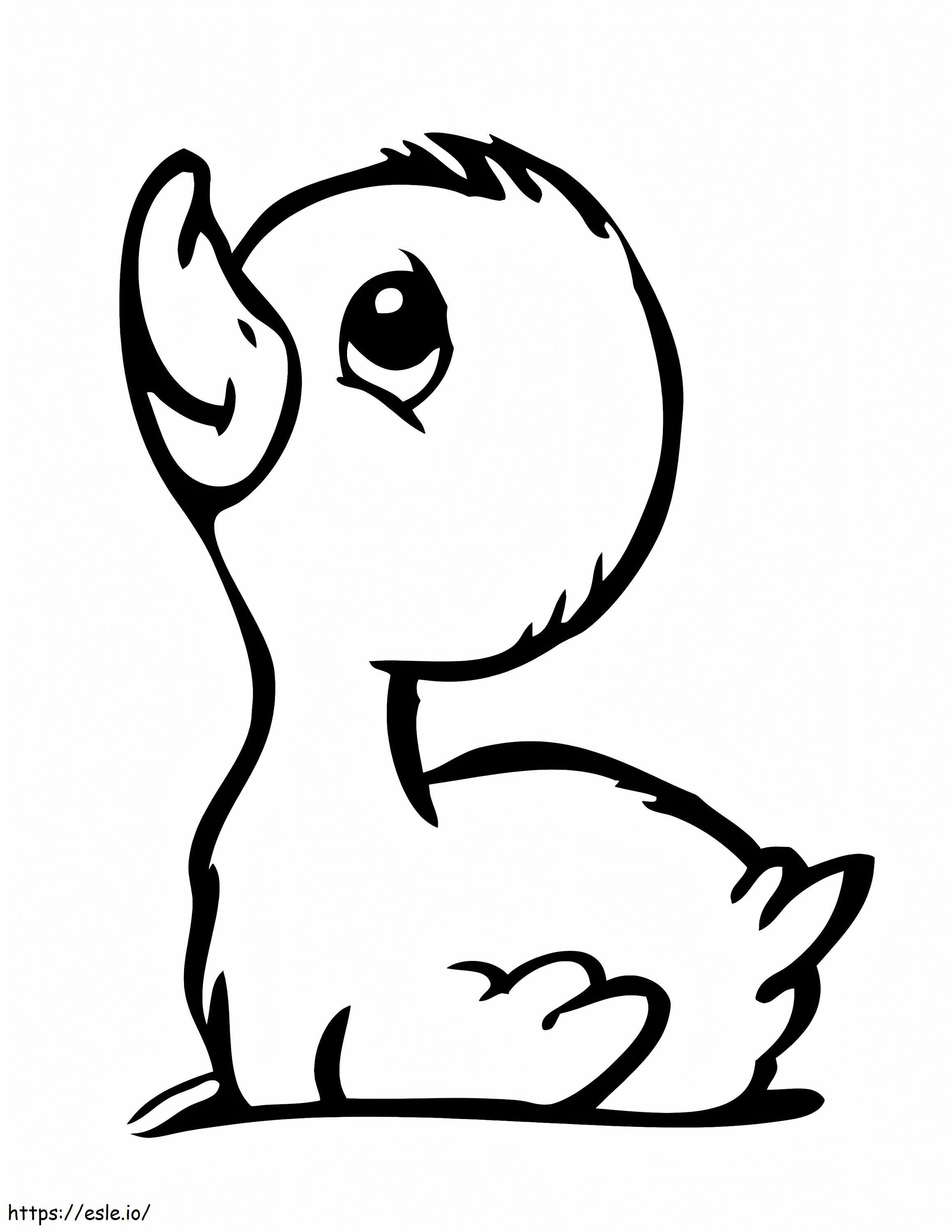Duckling 3 coloring page